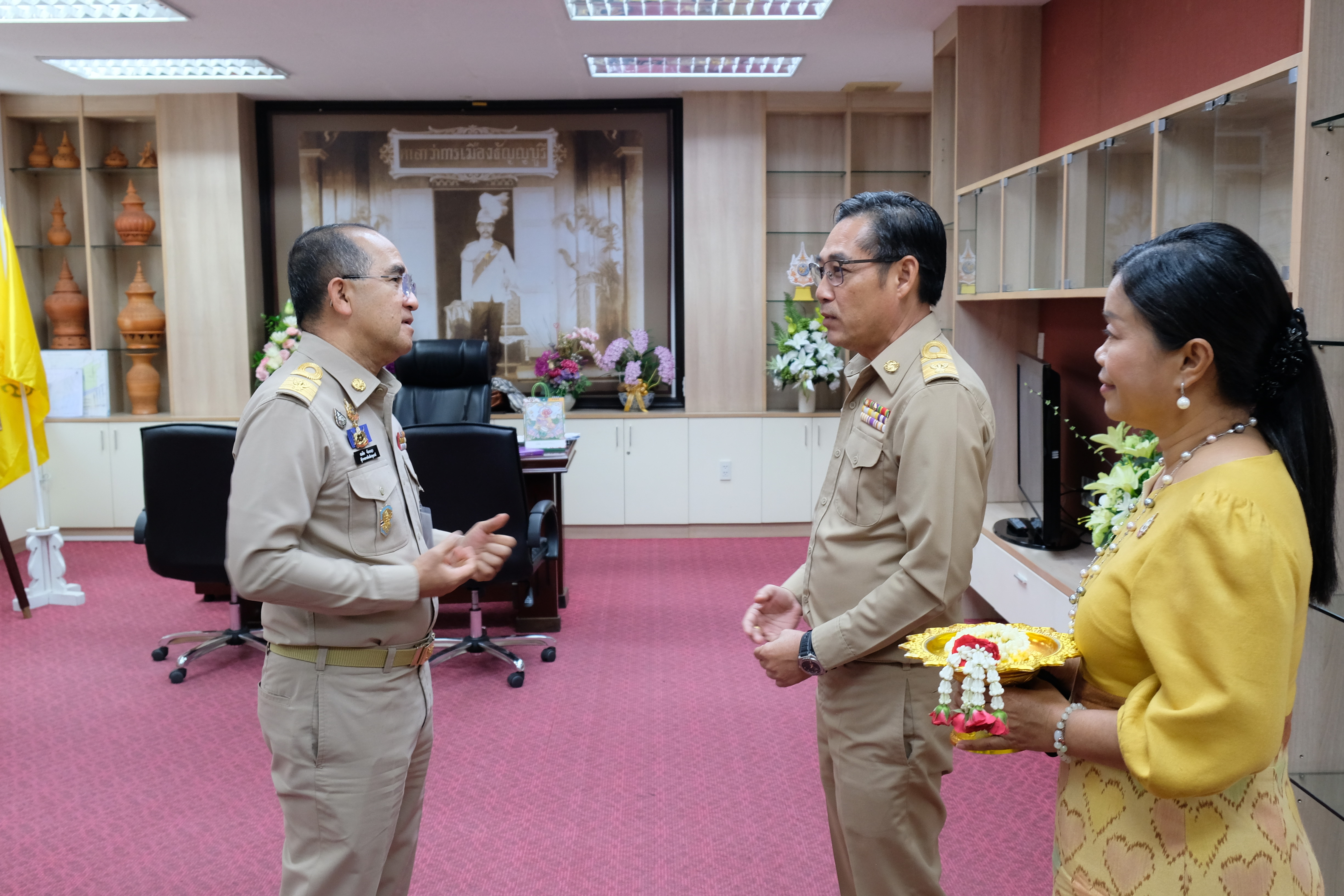 พช.ปทุมธานี “ร่วมต้อนรับพัฒนาการจังหวัดปทุมธานี คนที่ ๒๘”