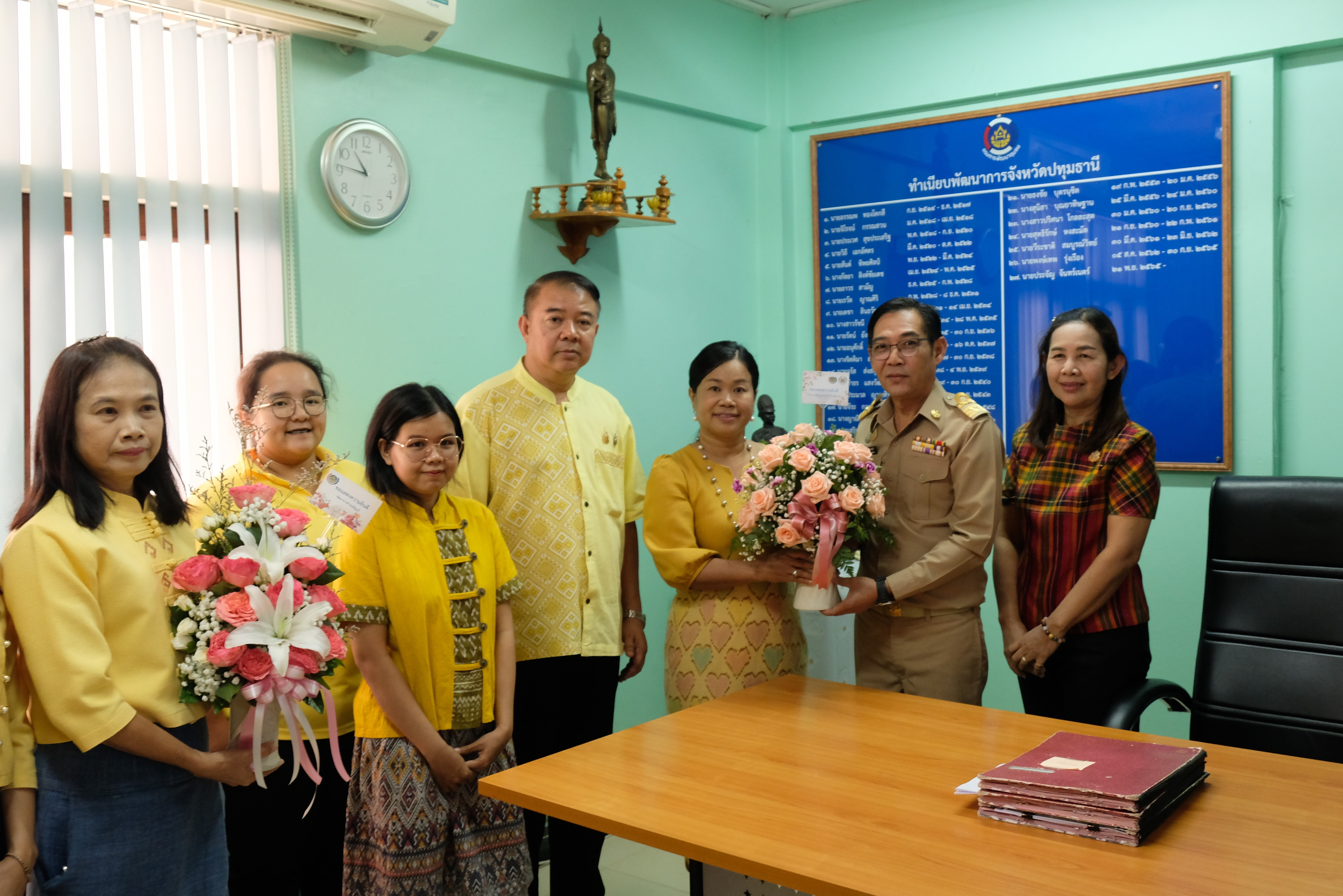 พช.ปทุมธานี “ร่วมต้อนรับพัฒนาการจังหวัดปทุมธานี คนที่ ๒๘”