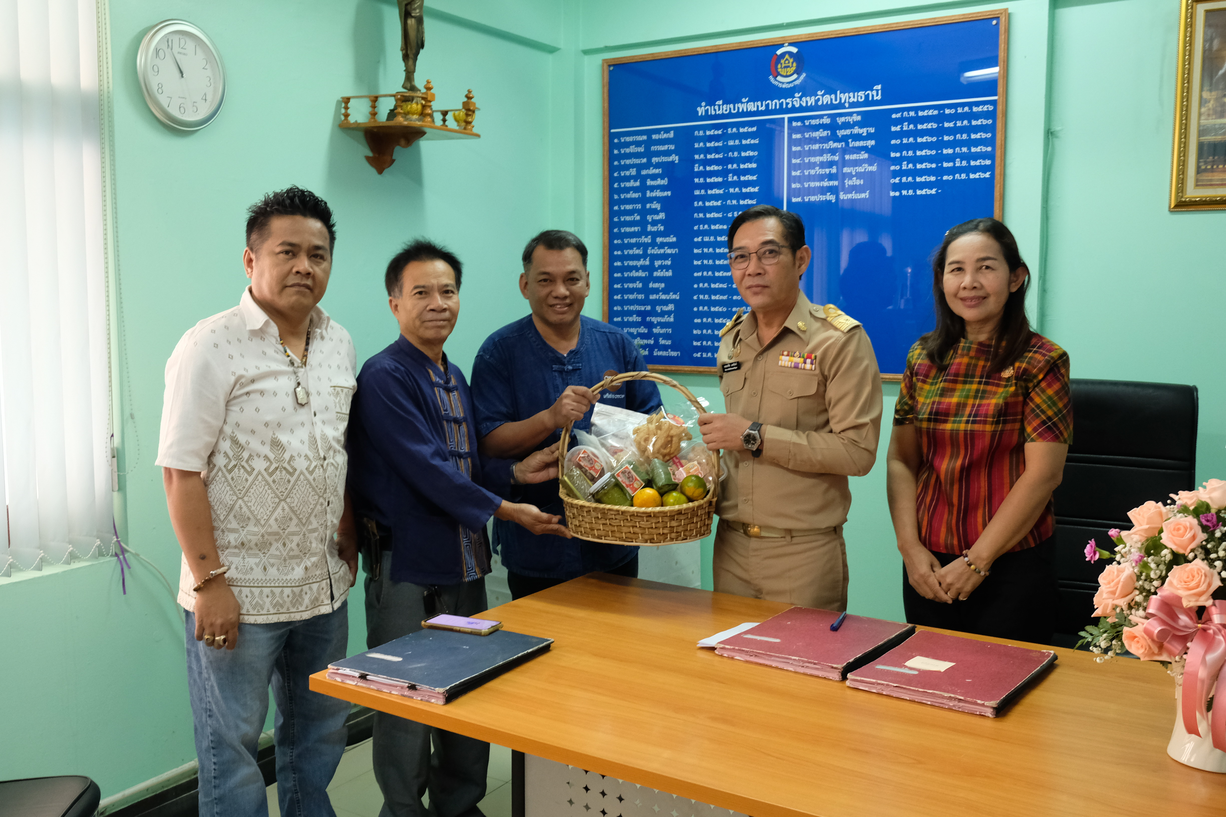 พช.ปทุมธานี “ร่วมต้อนรับพัฒนาการจังหวัดปทุมธานี คนที่ ๒๘”