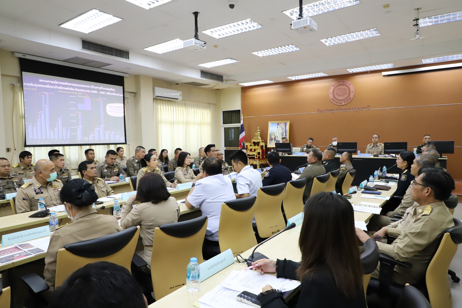 พช.ปทุมธานี “ร่วมประชุมเตรียมความพร้อมรับมอบนโยบายเพื่อขับเคลื่อนโครงการแก้ไขปัญหายาเสพติดในพื้นที่จังหวัดปทุมธานี”