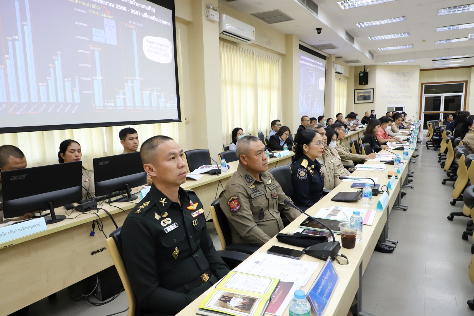 พช.ปทุมธานี “ร่วมประชุมเตรียมความพร้อมรับมอบนโยบายเพื่อขับเคลื่อนโครงการแก้ไขปัญหายาเสพติดในพื้นที่จังหวัดปทุมธานี”
