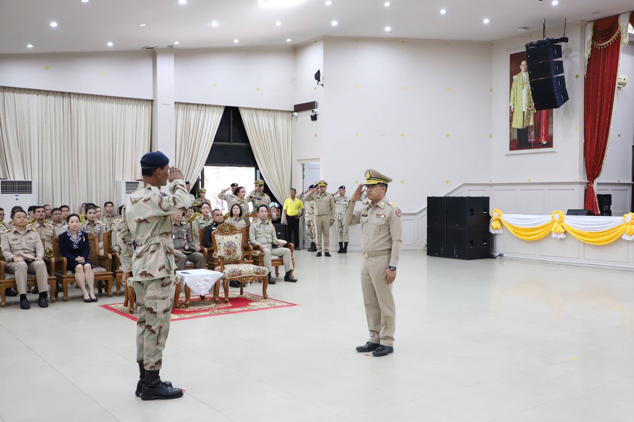 พช.ปทุมธานี “ร่วมพิธีวันคล้ายวันสถาปนากองอาสารักษาดินแดน ประจำปี ๒๕๖๘”