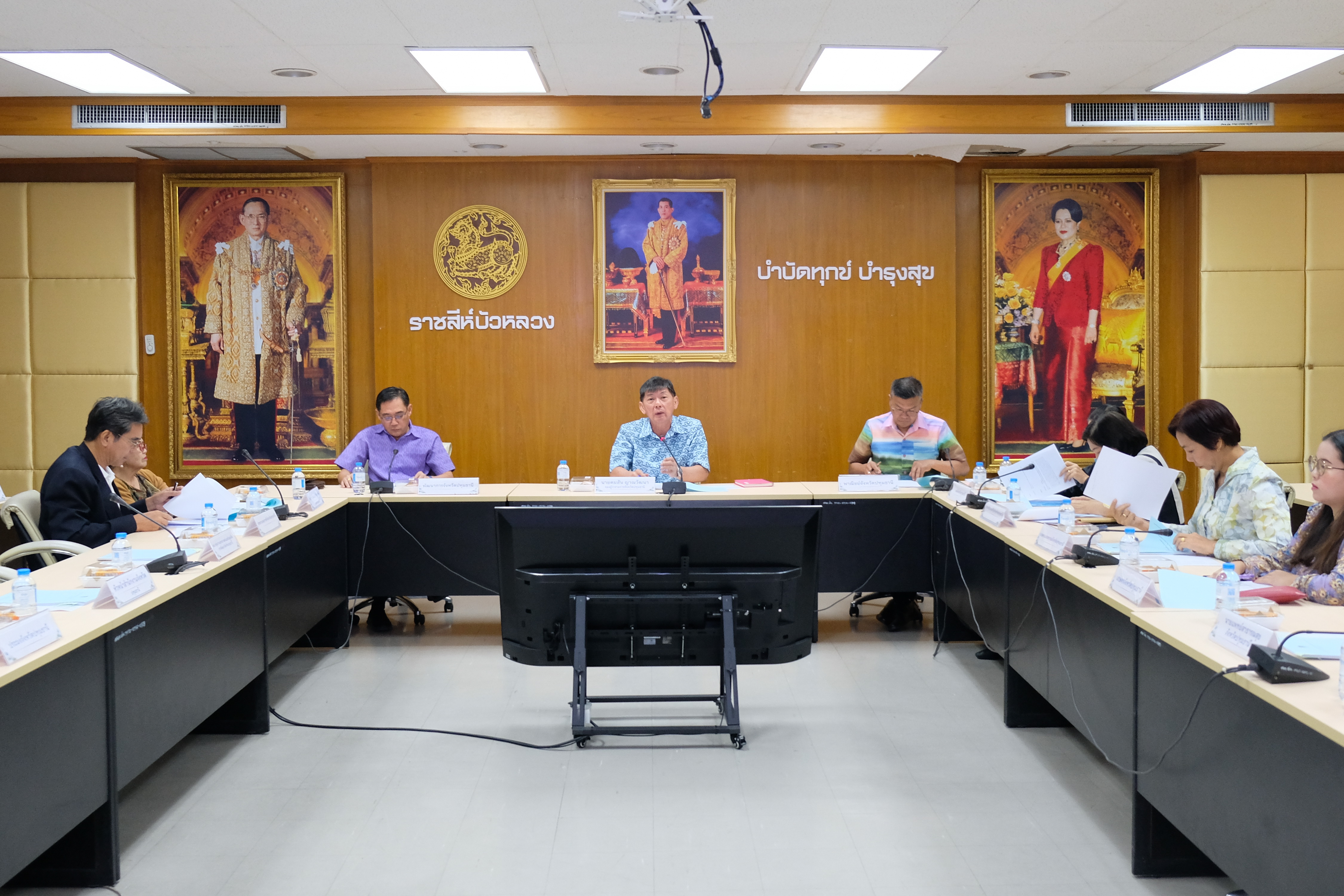 จังหวัดปทุมธานี “ประชุมคณะทำงานการพัฒนาเศรษฐกิจฐานรากและประชารัฐ จังหวัดปทุมธานี ครั้งที่ ๒/๒๕๖๘