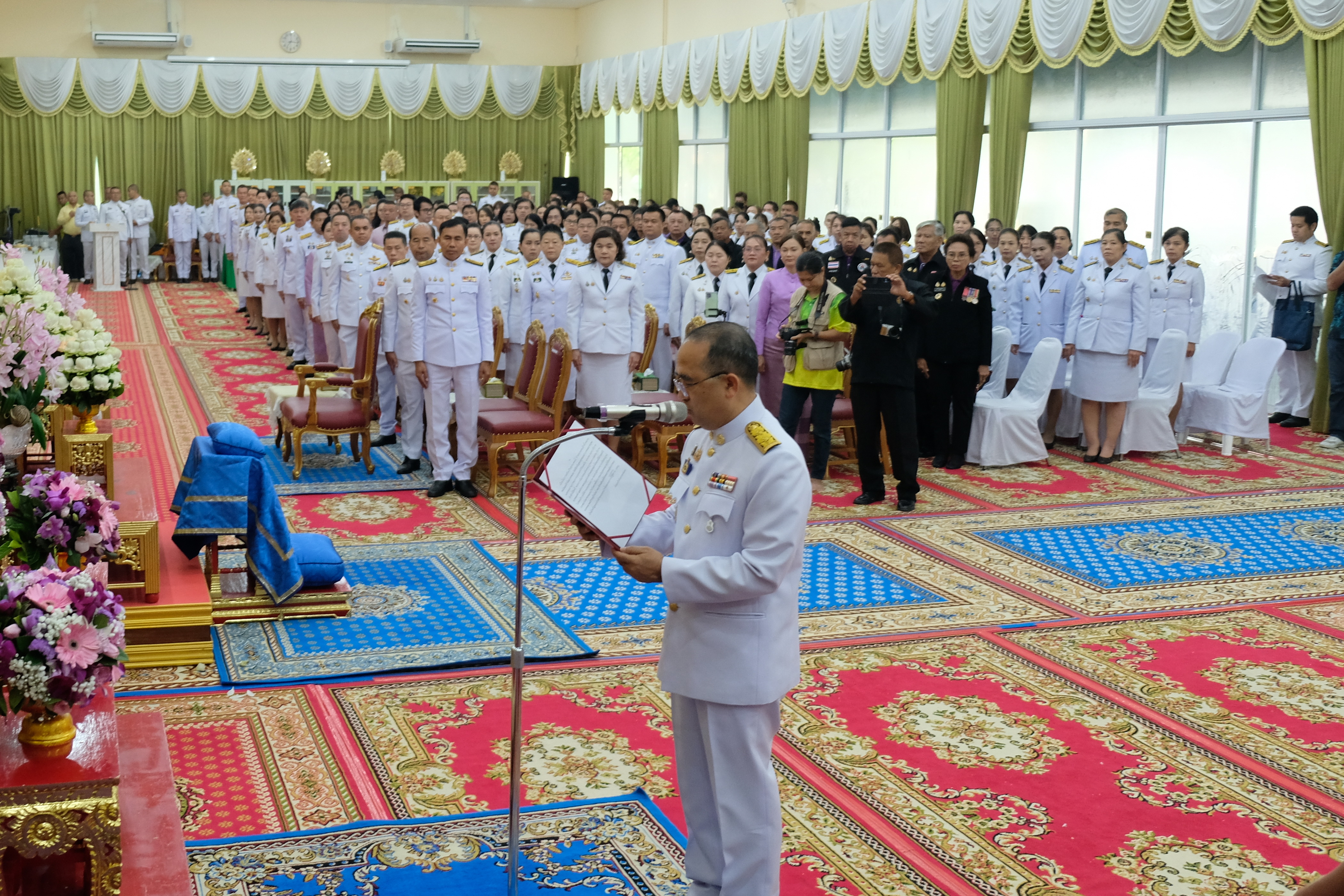 จังหวัดปทุมธานี “จัดพิธีเจริญพระพุทธมนต์เฉลิมพระเกียรติสมเด็จพระกนิษฐาธิราชเจ้า กรมสมเด็จพระเทพรัตนราชสุดาฯ สยามบรมราชกุมารี เนื่องในโอกาสวันคล้ายวันพระราชสมภพ ๒ เมษายน ๒๕๖๘ พร้อมพิธีทอดผ้าป่าสมทบกองทุนพัฒนาเด็กชนบท ในพระราชูปถัมภ์ฯ และพิธีบรรพชาสามเณรและบวชศีลจาริณี”