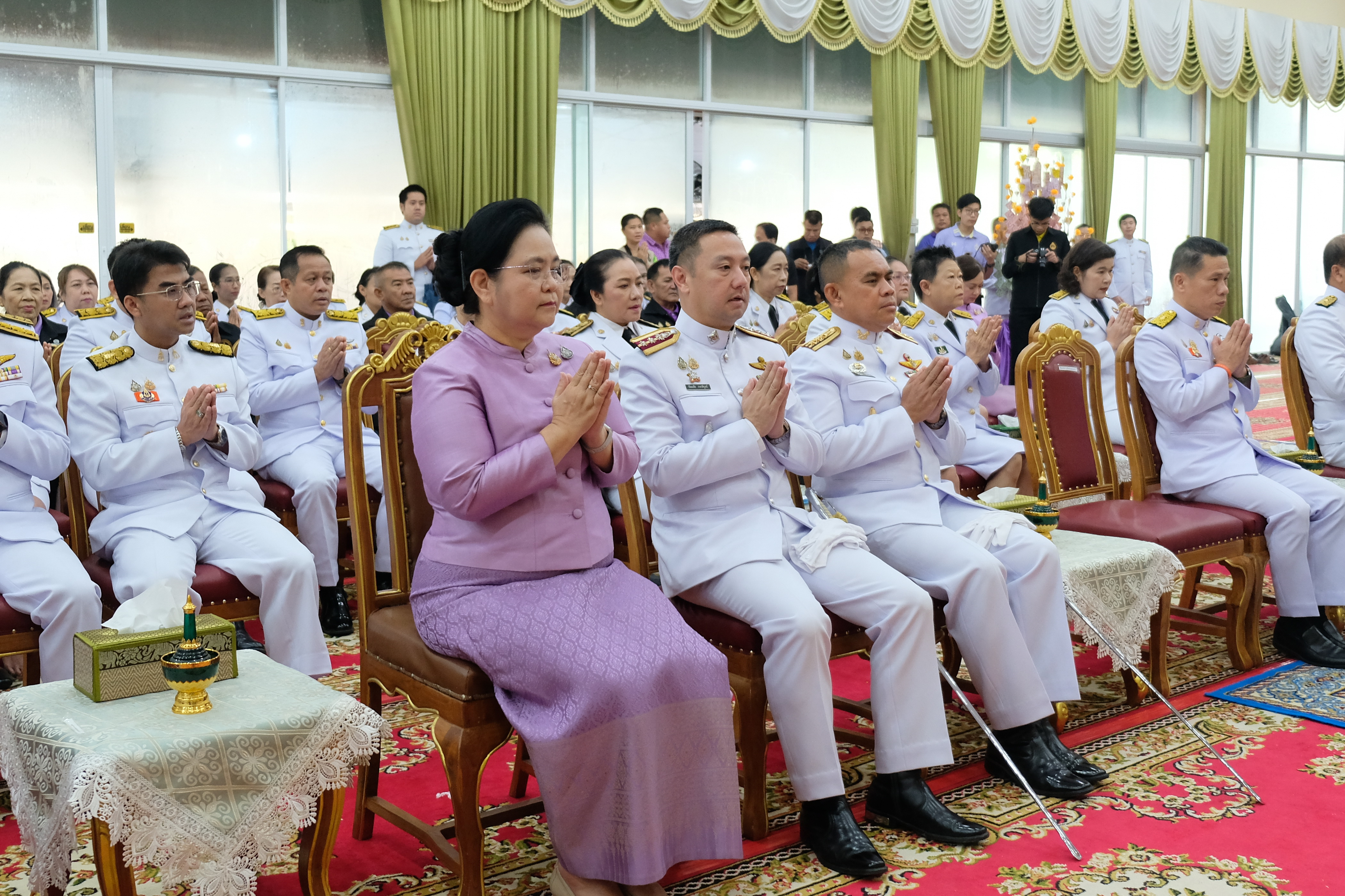 จังหวัดปทุมธานี “จัดพิธีเจริญพระพุทธมนต์เฉลิมพระเกียรติสมเด็จพระกนิษฐาธิราชเจ้า กรมสมเด็จพระเทพรัตนราชสุดาฯ สยามบรมราชกุมารี เนื่องในโอกาสวันคล้ายวันพระราชสมภพ ๒ เมษายน ๒๕๖๘ พร้อมพิธีทอดผ้าป่าสมทบกองทุนพัฒนาเด็กชนบท ในพระราชูปถัมภ์ฯ และพิธีบรรพชาสามเณรและบวชศีลจาริณี”
