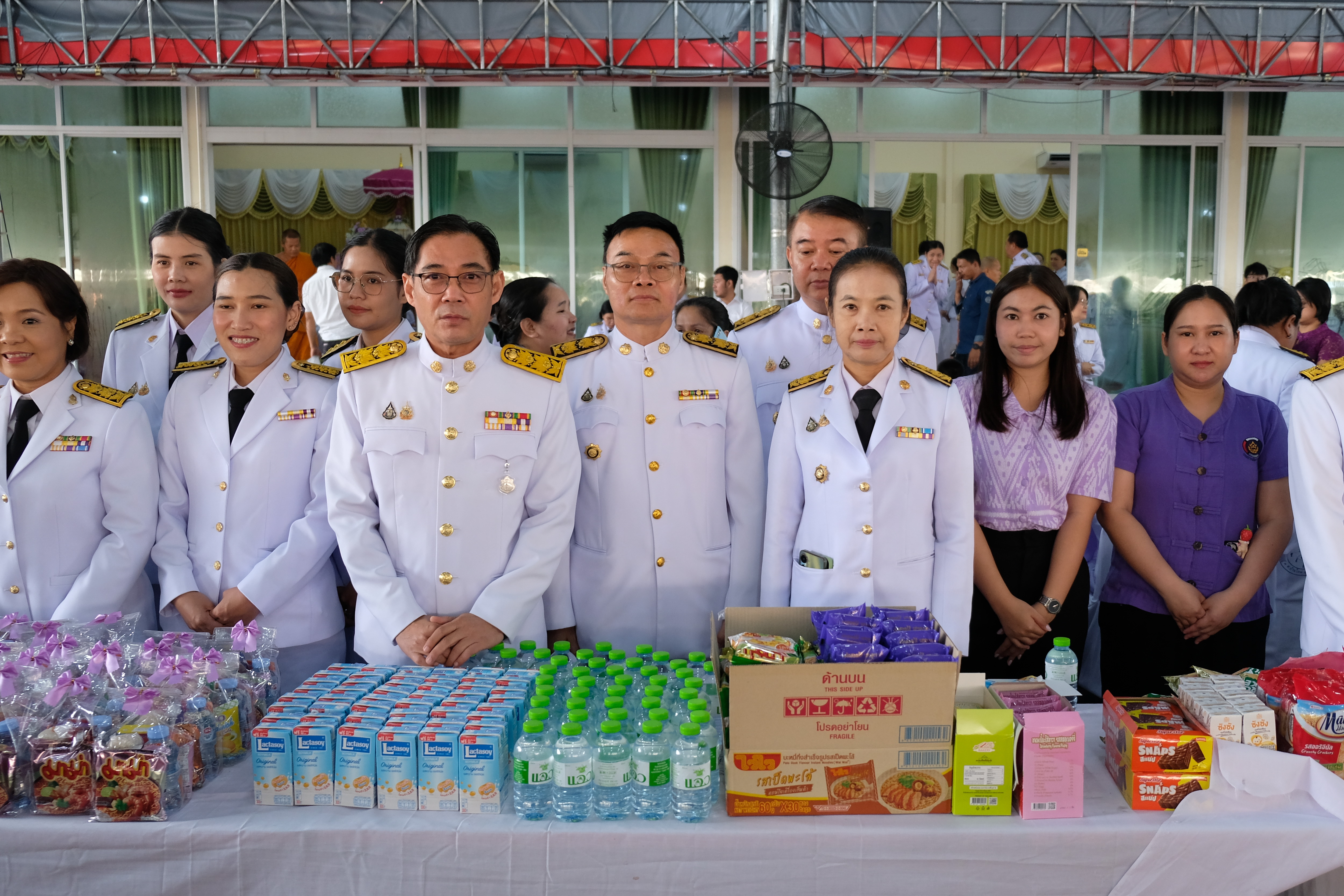 จังหวัดปทุมธานี “จัดพิธีเจริญพระพุทธมนต์เฉลิมพระเกียรติสมเด็จพระกนิษฐาธิราชเจ้า กรมสมเด็จพระเทพรัตนราชสุดาฯ สยามบรมราชกุมารี เนื่องในโอกาสวันคล้ายวันพระราชสมภพ ๒ เมษายน ๒๕๖๘ พร้อมพิธีทอดผ้าป่าสมทบกองทุนพัฒนาเด็กชนบท ในพระราชูปถัมภ์ฯ และพิธีบรรพชาสามเณรและบวชศีลจาริณี”