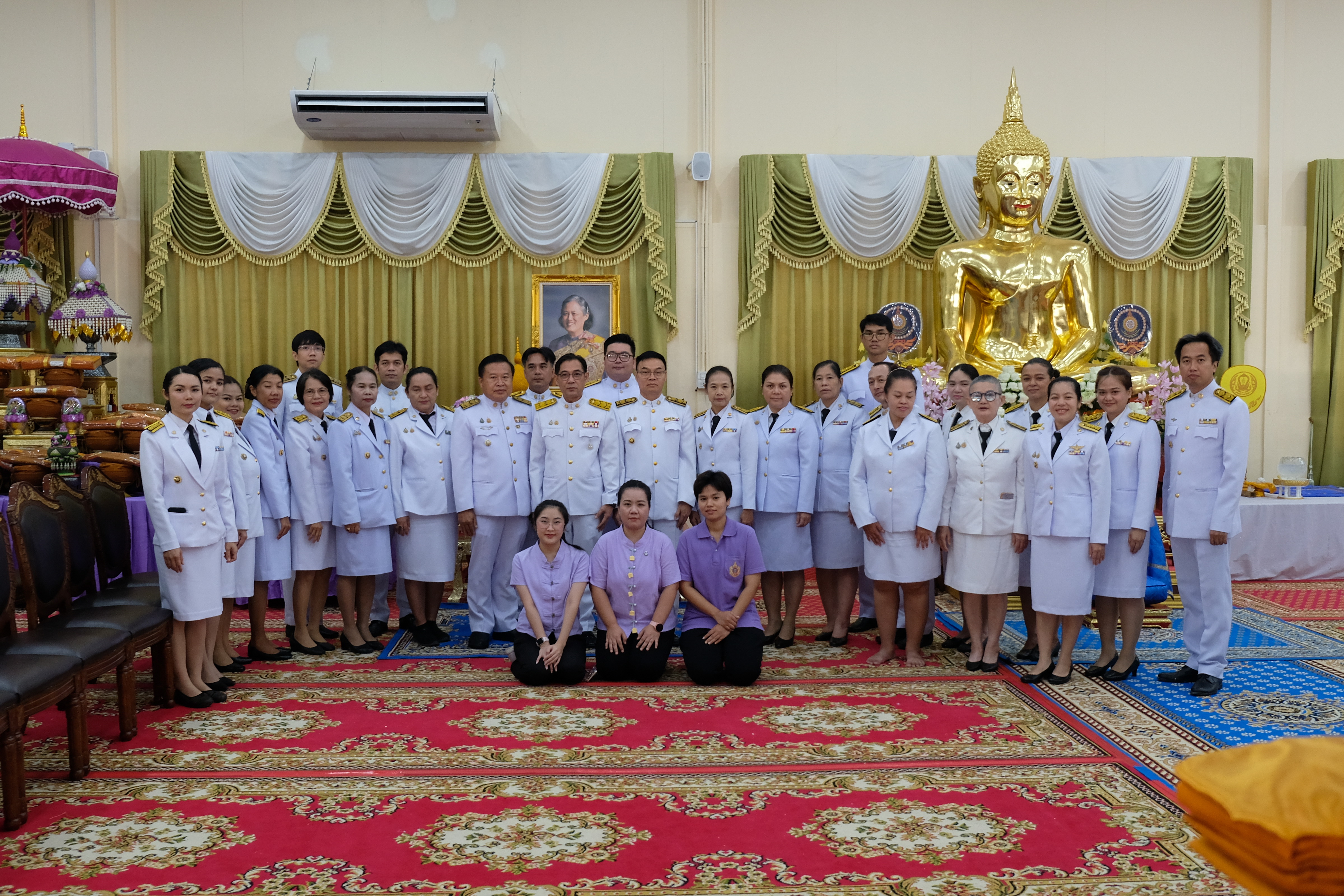 จังหวัดปทุมธานี “จัดพิธีเจริญพระพุทธมนต์เฉลิมพระเกียรติสมเด็จพระกนิษฐาธิราชเจ้า กรมสมเด็จพระเทพรัตนราชสุดาฯ สยามบรมราชกุมารี เนื่องในโอกาสวันคล้ายวันพระราชสมภพ ๒ เมษายน ๒๕๖๘ พร้อมพิธีทอดผ้าป่าสมทบกองทุนพัฒนาเด็กชนบท ในพระราชูปถัมภ์ฯ และพิธีบรรพชาสามเณรและบวชศีลจาริณี”